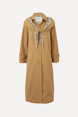 Beatriz Layered Belted Cotton Trench Coat  from Sea