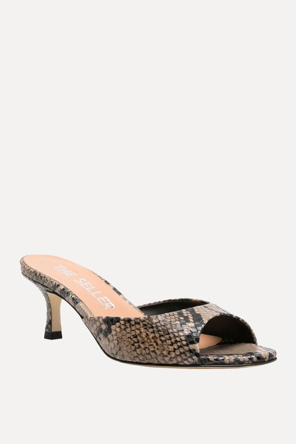 Snake-Pattern Sandals from The Seller