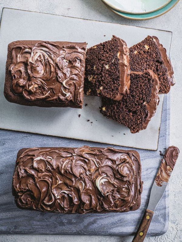 Brownie Loaves With White Chocolate Chips