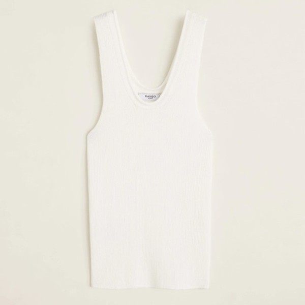 Ribbed Knit Top from Mango