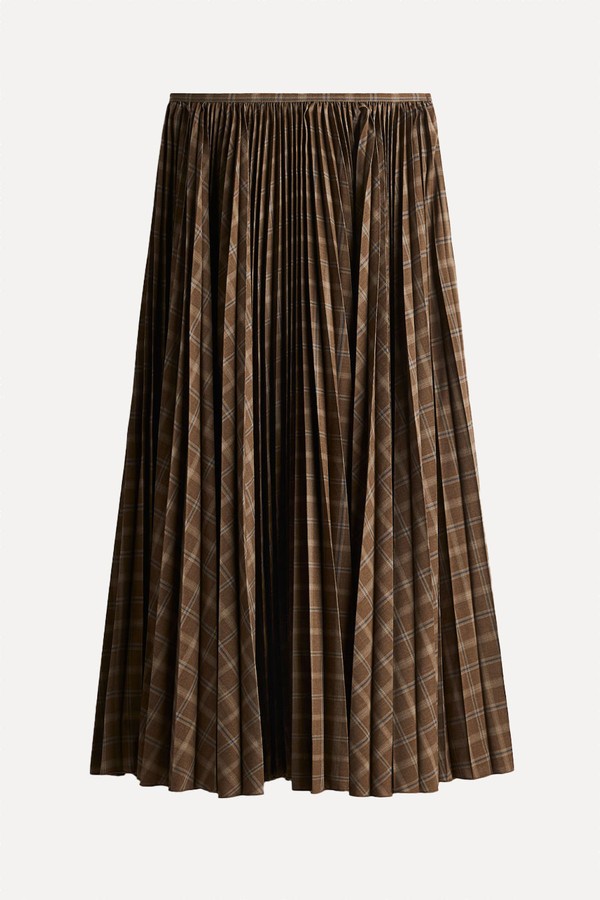 Pleated Circular Skirt