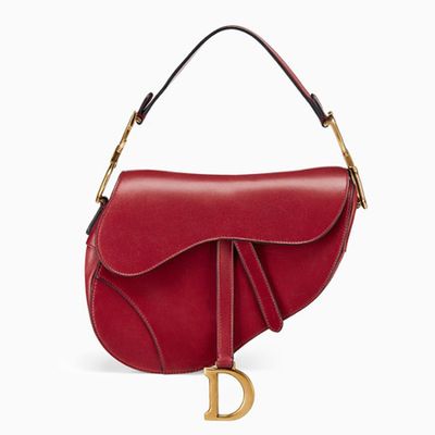 Saddle Bag In Red Calfskin from Dior