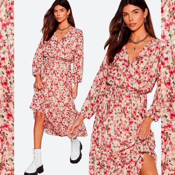 Stalk Away Floral Midi Dress, £23.40 (was £45)