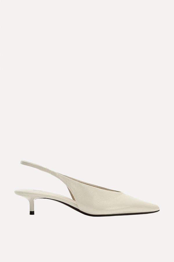 Kitten-Heeled Pointed Slingbacks from H&M