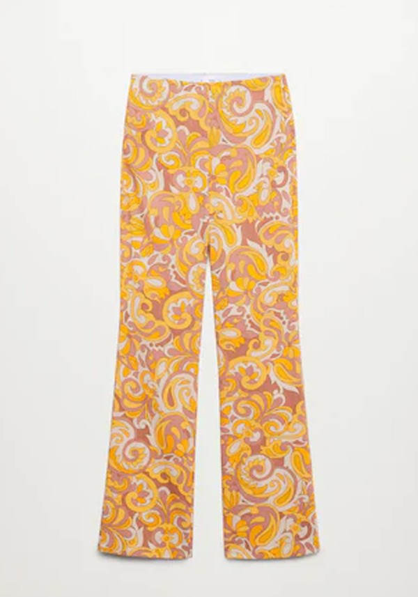 Printed Trousers from Mango