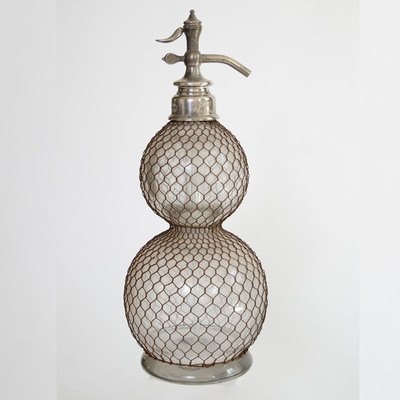Vintage French Wire Mesh Soda Syphon from Rock The Heirloom