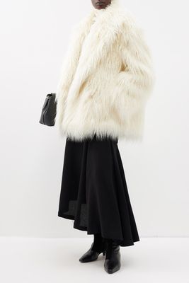 Liza Faux-Fur Short Coat from The Frankie Shop