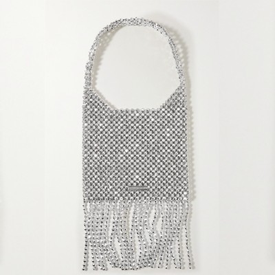 Cher Fringed Metallic Beaded Shoulder Bag from Loeffler Randall