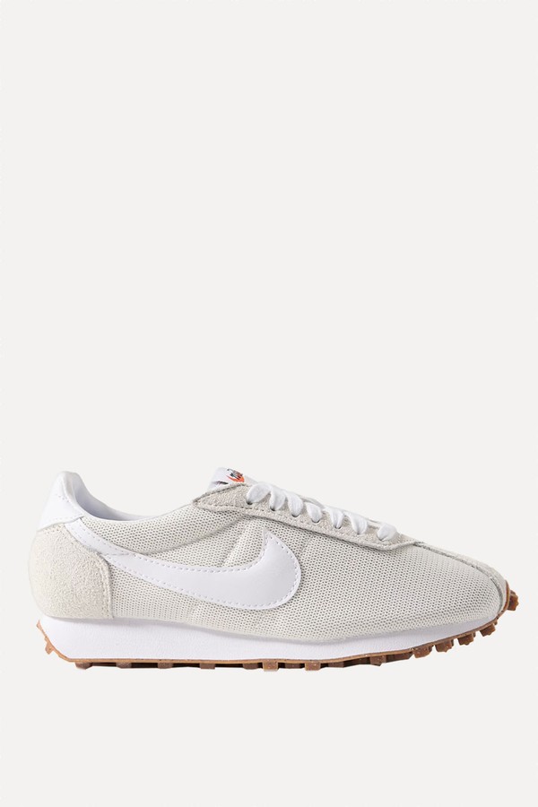 LD-1000 Leather & Brushed Suede-Trimmed Mesh Sneakers from Nike