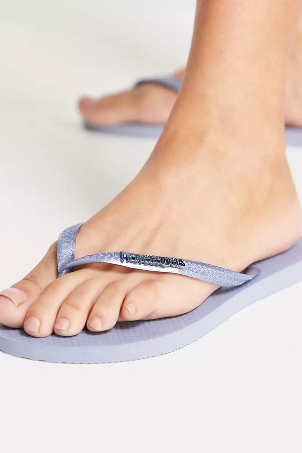 Slim Flip Flops With Metal Logo from Havaianas