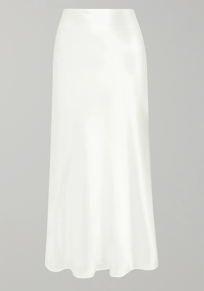 Valletta Satin Midi Skirt from Galvan