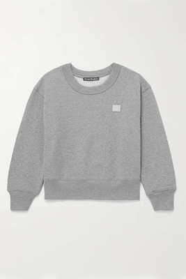 Mini Fairah Logo-Appliquéd Cotton-Jersey Sweatshirt from Acne Studios