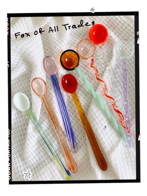 Handmade Glass Lollipop Spoon from Fox Of AllTrades SG