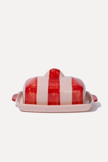 Buttercup Stripe Butterdish from Vaisselle