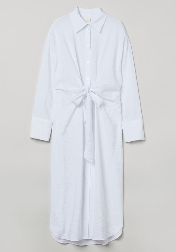 Tie-Front Shirt Dress from H&M