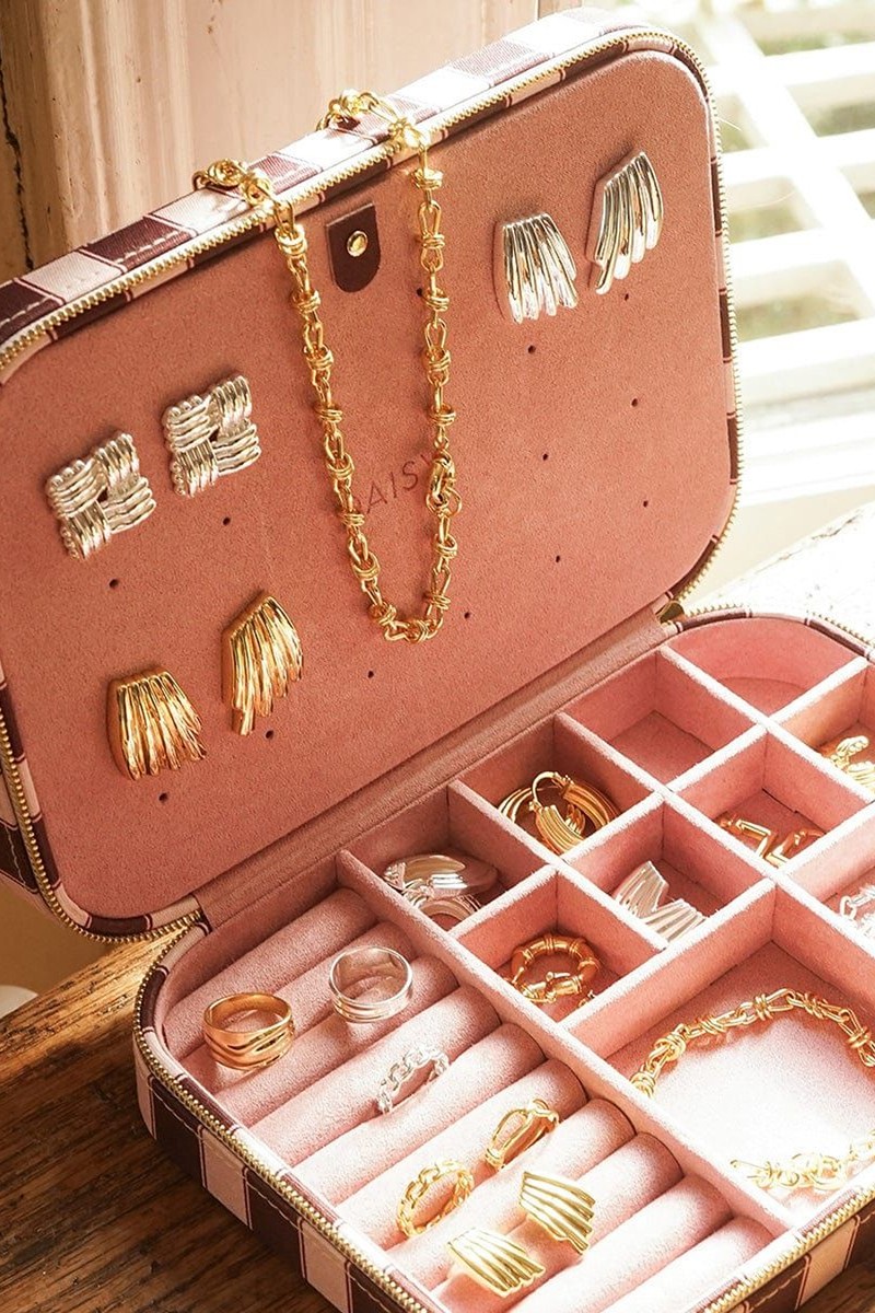 Striped Jewellery Case from Daisy London x Polly Sayer