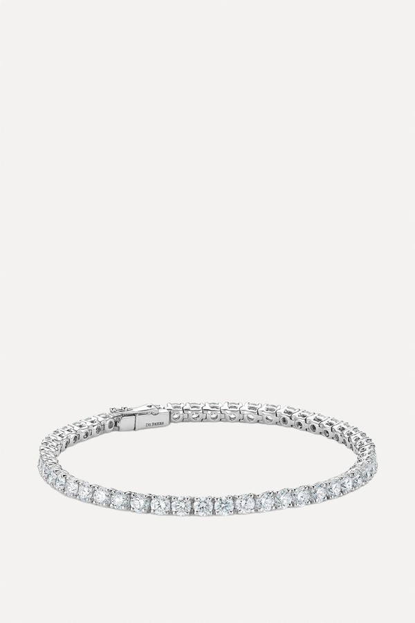 DB Classic Eternity Line Round Brilliant Diamond Bracelet from DeBeers