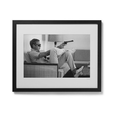 Framed 1963 Steve McQueen Print from Sonic Editions