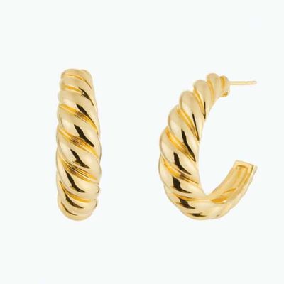 Large Croissant Dome Hoops from Mejuri