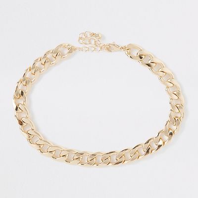 Gold Chunky Chain Choker from River Island