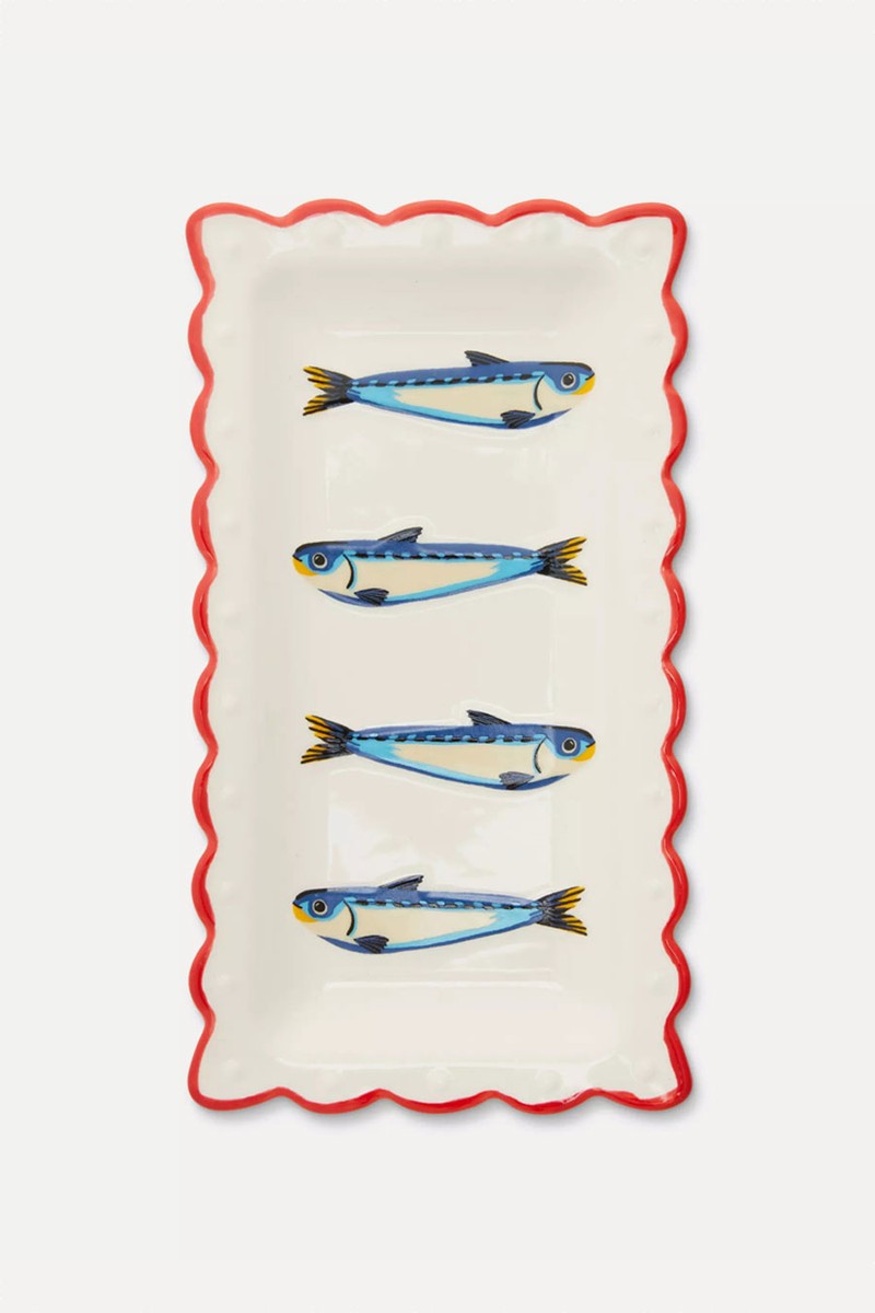 Scalloped Edge Sardine Serving Plate from Primark