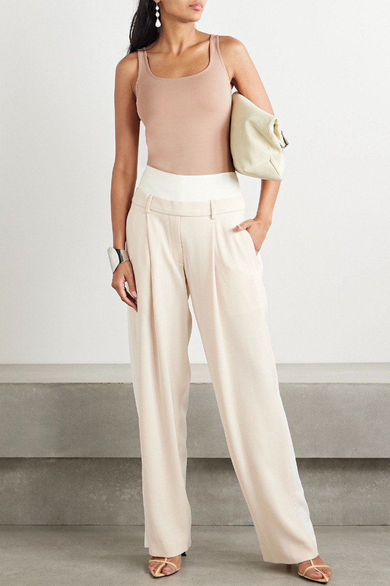 Lisa Stretch-TENCEL™ Lyocell Jersey Thong Bodysuit from THE PARK 