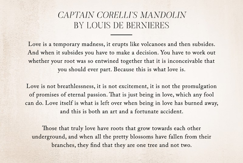 Captain Corelli’s Mandolin by Louis de Bernieres