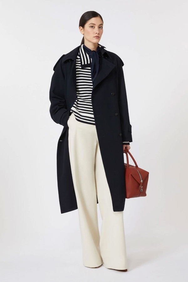 Water-Repellent Wool Gabardine Trench Coat from Max Mara 