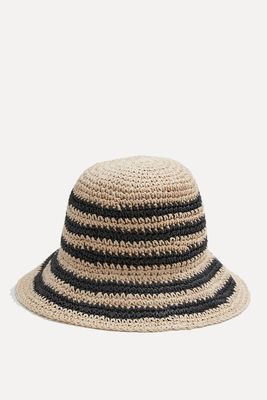Straw Crochet Bucket Hat from & Other Stories