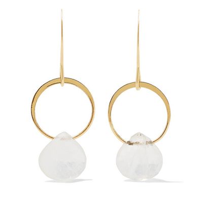 14-Karat Gold Moonstone Earrings from Melissa Joy Manning