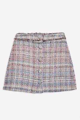 Boucle A-Line Mini Skirt from Topshop