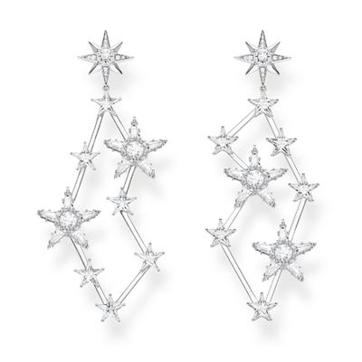 Stars Silver Earrings