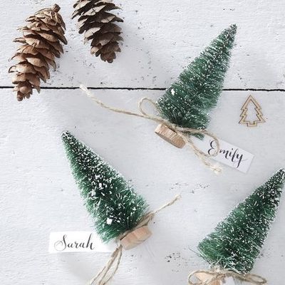 Green Christmas Tree Place Cards from By Joessa