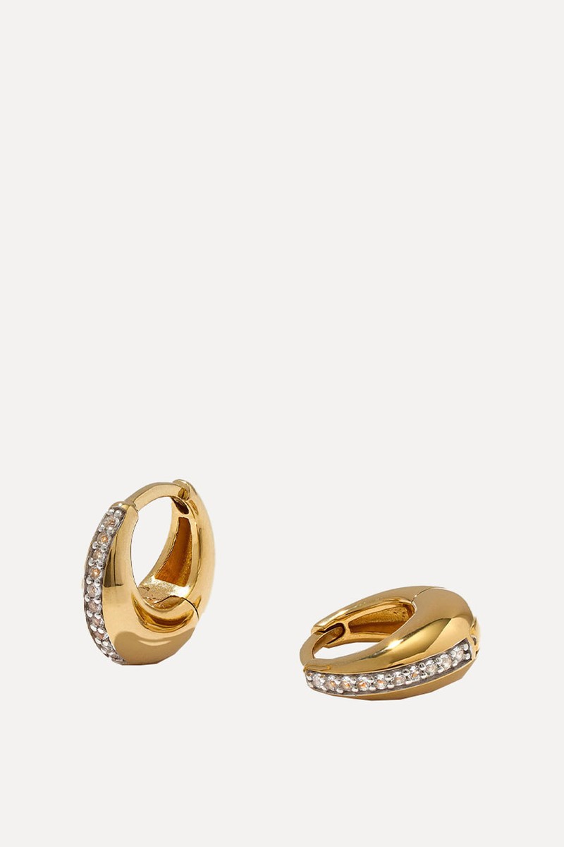 Pavé Mini Graduated Hoops from Otiumberg 