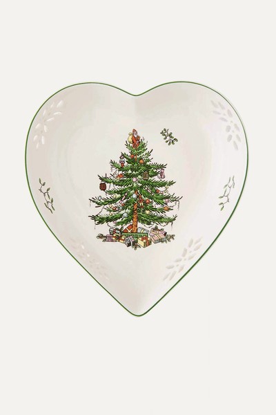 Christmas Tree Heart Dish from Spode