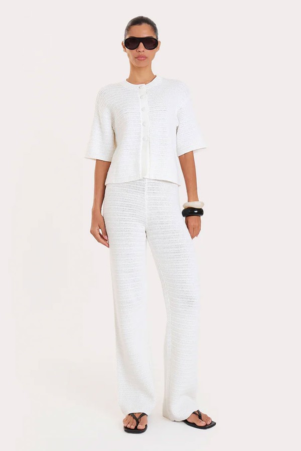 Crochet Straight Leg Trousers from 4th & Reckless
