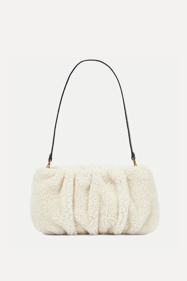 Bean Shearling Shoulder Bag from Staud