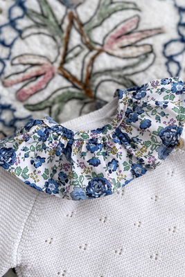 Bluebell Beautiful Removable Liberty Baby Ruffle Collar from Pip & Ink
