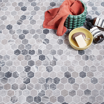 Lombardo Marble Hexagon Mosaic