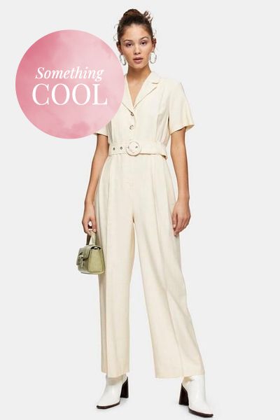 Sadie Belted Short Sleeve Jumpsuit from Topshop