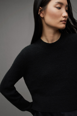 Wick Crew Neck Soft Ribbed Jumper from AllSaints