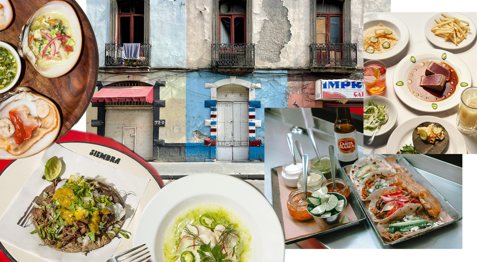 @Contramarmx; Gina Rivera/Unsplash; Thishanabee/Pexels; Siembra Taquería