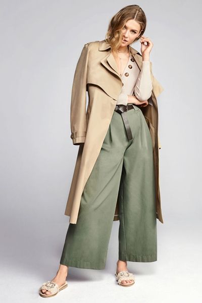 Paperbag Waist Wide Leg Trousers