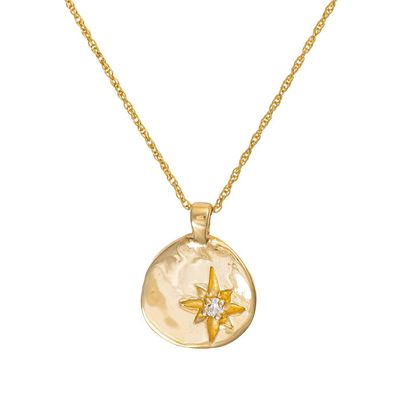 Solid Gold Your North Star Necklace Classic Diamond