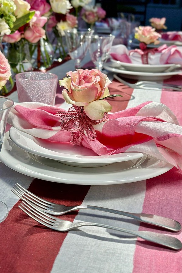 Stripe Linen Tablecloth from Summerill & Bishop
