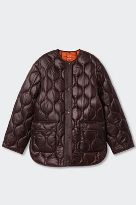 Oversized Quilted Coat from Mango
