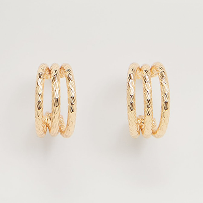 Three Hoop Earrings from Mango