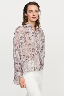 Printed Cotton Voile Shirt