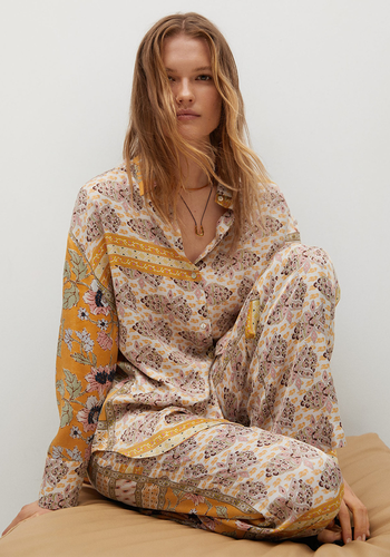 Printed Oversize Shirt from Mango