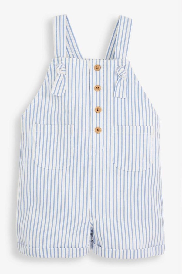 Bébé Girls' Stripe Cotton Dungarees from JoJo Maman